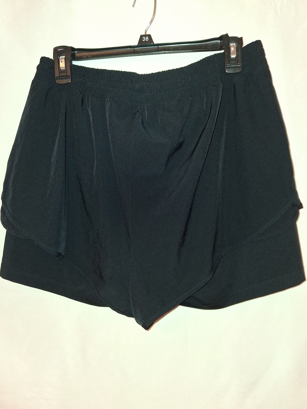 Spyder Black Layered Athletic Shorts with Logo - Picture 3 of 3